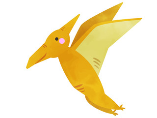 水彩プテラノドン © アメノ