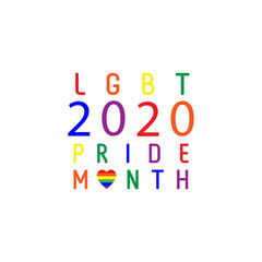 LGBT Pride Month. Holiday concept. Template for background, banner, card, poster with text inscription. Vector EPS10 illustration