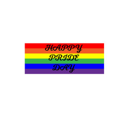 Obraz premium Set of modern colorful horizontal banners for Pride Month. Vector illustration in LGBT colors. Gay culture symbol, rainbow text. Gay Pride. Can be used in a web design. Gay pride.