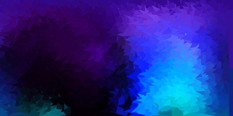 Dark pink, blue vector poly triangle texture.