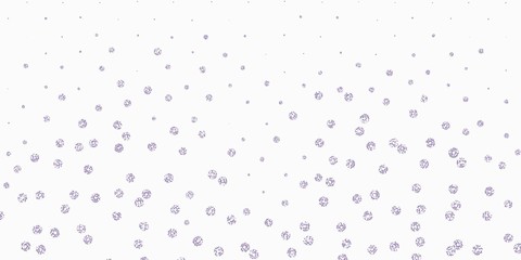 Light purple vector natural layout with flowers.