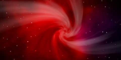 Dark Blue, Red vector template with neon stars. Shining colorful illustration with small and big stars. Pattern for websites, landing pages. © Guskova