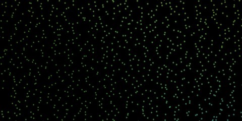 Dark Green, Yellow vector texture with beautiful stars. Modern geometric abstract illustration with stars. Theme for cell phones.