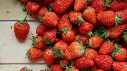 Strawberry pattern in the box