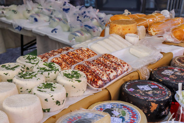 Formaggio, bancarella, Tuscia, Viterbo, Food