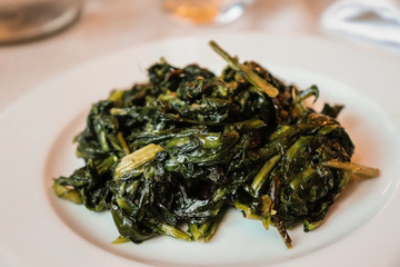 Verdura, Contorno, ristorante, gourmet, cicoria