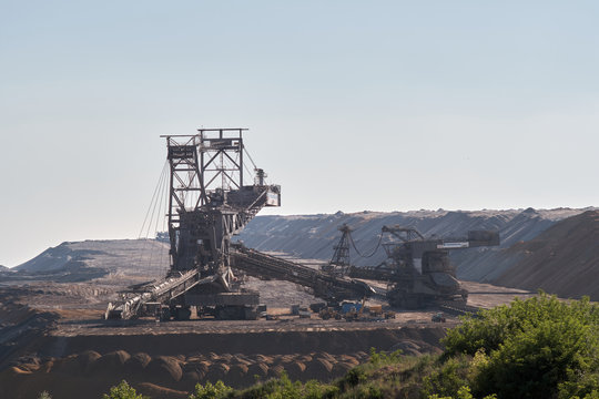 Bagger Braunkohle Tagebau Hambach