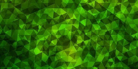 Light Green, Yellow vector texture with triangular style.