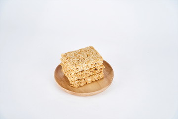 Homemade cookies against a white background during the pandemic