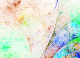 Abstract color dynamic background with lighting effect. Fractal texture. Fractal art