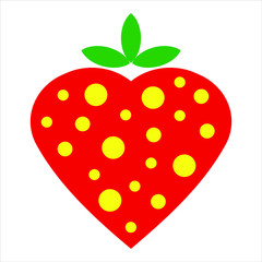 heart shaped strawberry