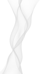 White abstract background. Fluttering white scarf. Waving on wind white fubric. 3D illustration