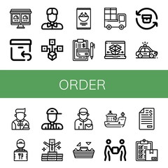 order icon set