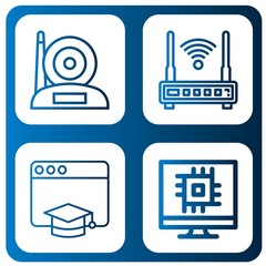 business simple icons set