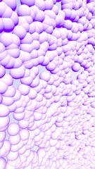 3d rendering picture of pink balls. Abstract wallpaper and background. 3D illustration