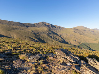 walk through the Sierra Nevada mountains 