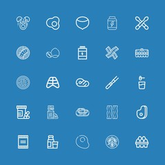Editable 25 protein icons for web and mobile