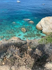 sea and rocks in greece