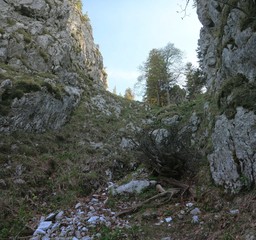 Scharte auf Wanderung zur Sonnwenwand