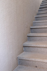 Cement textured staircase background.