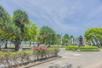 beauty of Bali roads near sea