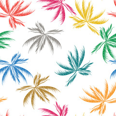 Palm leaves pattern
