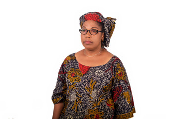 portrait of a mature African woman.