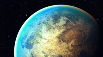 3D illustration - space planet Earth - Elements of this image furnished by NASA