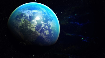 3D illustration - space planet Earth - Elements of this image furnished by NASA
