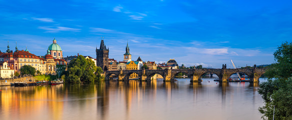 Fototapeta na wymiar Charles Bridge Prague in Czech Republic.
