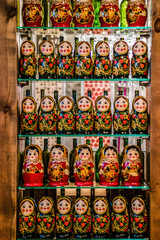 Decoration from matryoshka doll in Russia