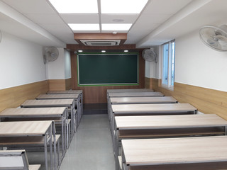 Classy interior of a school classroom