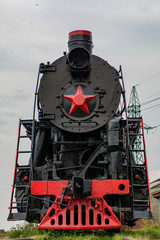 Old russian locomotive at Baykal, part of Circum-Baikal Railway © Lea Digszammal