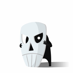 Masked monster is ready for Halloween