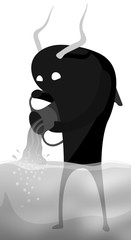 Ocean spirit monster filling the sea