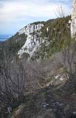 Blick auf die Scheibenwand