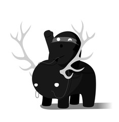 monster is riding another monster