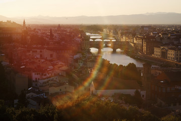 View of Florence from Piazzale Michelangelo. Florence. Italy.