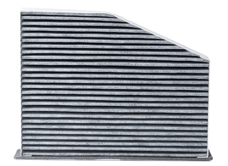Carbon car air filter isolate on white background.