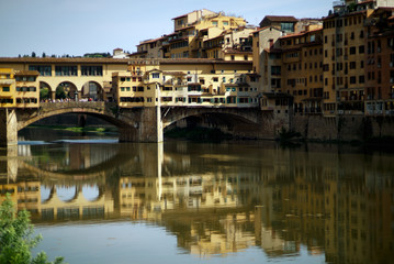 Fototapeta premium Golden Bridge Ponte Vecchio in Florence. Italy.