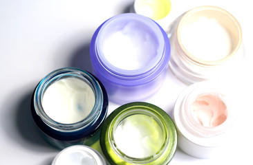 Mix of face creams for beautiful skin