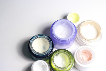 Mix of face creams for beautiful skin