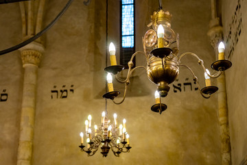 Old New Synagogue Prague in Czech Republic.