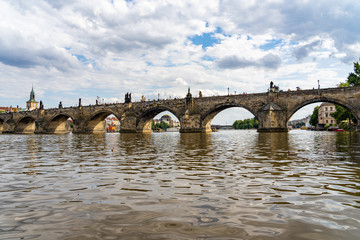 Charles Bridge Prague in Czech Republic.