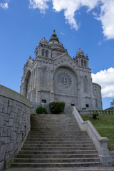 The Monument Temple of Santa Luzia, dedicated to the Sacred Heart of Jesus in Viana do Castelo, Portugal. Its imposing rose windows are the largest in the Iberian Peninsula and the 2nd in Europe.