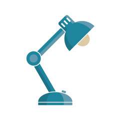Color vector table lamp silhouette