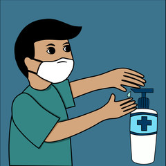 Wash your hand with soap