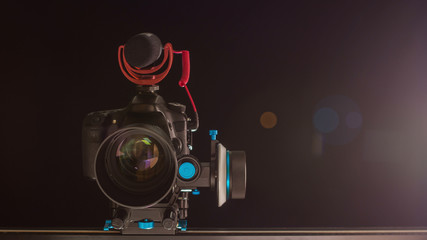 Dslr Camera on a Slider