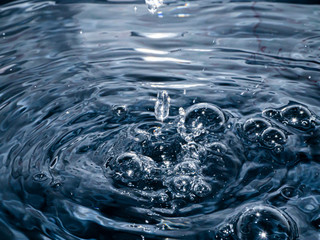 Moving water droplets