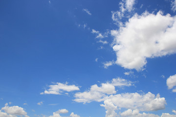 blue sky with white clouds